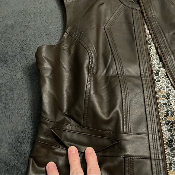 Denver Hayes best dark brown large faux leather - Picture 5 of 7